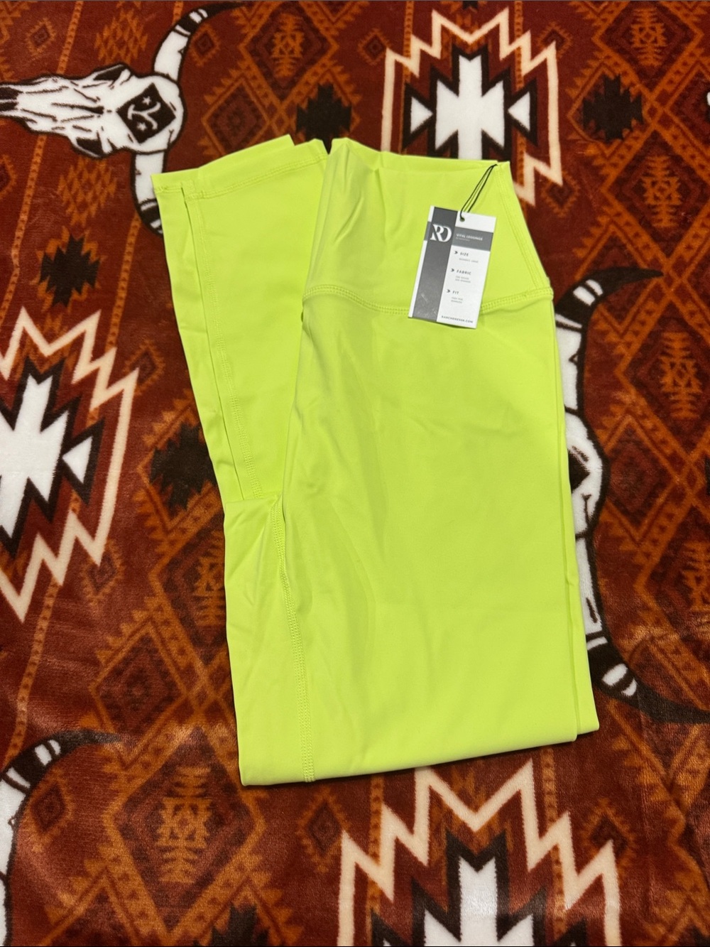 High-Waist Neon Yellow Leggings